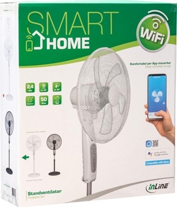 Picture of InLine ® SmartHome Pedestal fan, black