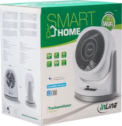 Изображение InLine InLine® SmartHome Table fan white/grey