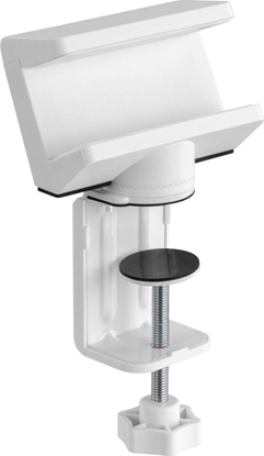 Picture of InLine InLine® Table clamp for socket strip, rotatable, screw clamp, white