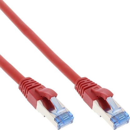 Picture of InLine Patch Cable - S / FTP (PiMf) - Cat.6A - 500MHz - Halogen Free - Copper - Red - 15m (76815R)