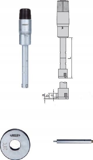 Picture of Insize SREDNICOWKA 3-PKT. ANALOG. 30-40