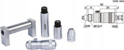 Attēls no Insize SREDNICOWKA MIKROMETRYCZNA 2-PKT.  50- 500MM KPL