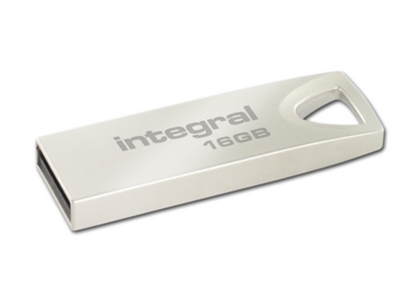 Picture of Integral 16GB USB2.0 DRIVE ARC METAL USB flash drive USB Type-A 2.0 Silver