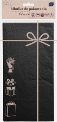 Attēls no Interdruk Bibuka do pakowania 50x70cm 5 arkuszy czarna