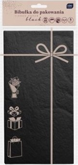 Picture of Interdruk Bibuka do pakowania 50x70cm 5 arkuszy czarna