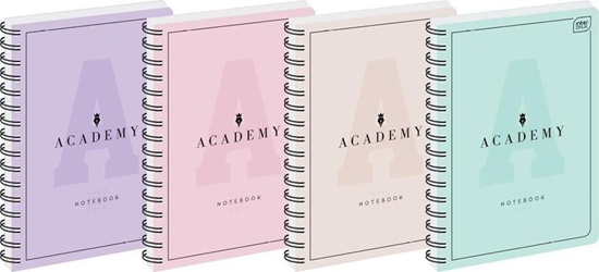 Picture of Interdruk Koozeszyt B5/100K kratka Academy Pastel (5szt)