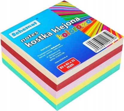 Attēls no Interdruk Kostka papierowa kolorowa 83x83x35mm klejona