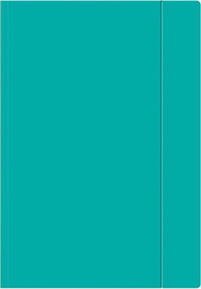 Attēls no Interdruk Teczka z gumk A4+ Fluo turkusowa (10szt)