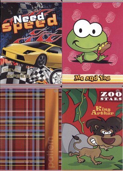 Изображение Interdruk Zeszyt A5/32 kratka mix wzorów