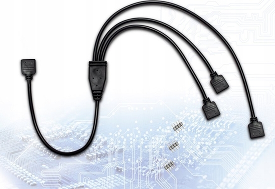 Picture of Inter-Tech Inter-Tech ADAPTER LED RGB 3x 4pin/4pin ASUS Aura, MSI Mystic Light 88885466
