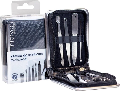 Picture of Inter-Vion INTER VION Black Leather zestaw do manicure 7szt.
