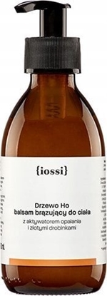 Attēls no IOSSI_Ho balsam brzujcy do ciaa z aktywatorem opalania i zotymi drobinkami 190ml