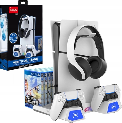 Picture of Ipega Wielofunkcyjna podstawka do konsoli PS5/PS5 Slim iPega PG-P5S023 (czarna)