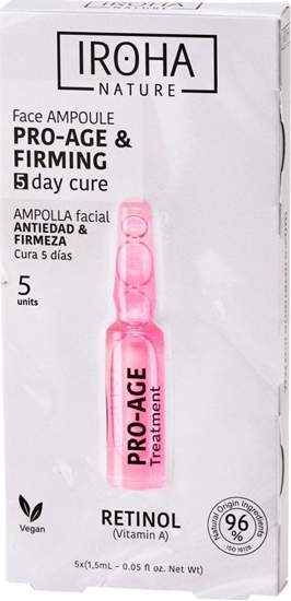 Picture of Iroha Iroha Nature Retinol Pro-Age Face Ampoule Przeciwstarzeniowo-Ujdrniajce Ampuki Do Twarzy Z Retinolem 5X1.5Ml