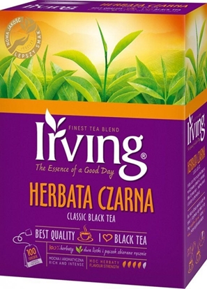 Изображение Irving HERBATA CZARNA 100 SASZ. IRVING ( 2 G X 100 TOREBEK) 710728