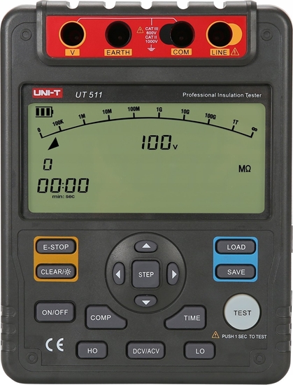 Изображение Izoliacijos varzos matuoklis UT511 CATII, CATIII UNI-T