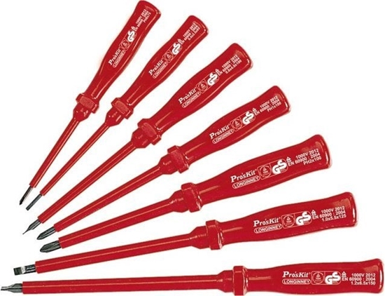 Изображение Izoliuotu VDE 1000 V atsuktuvu rinkinys (7 vnt.), 8PK-8100E Pro'sKit