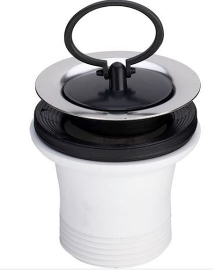 Изображение Izplūde izlietnei 1 1/2''x70 garā, balta, plast. Ω