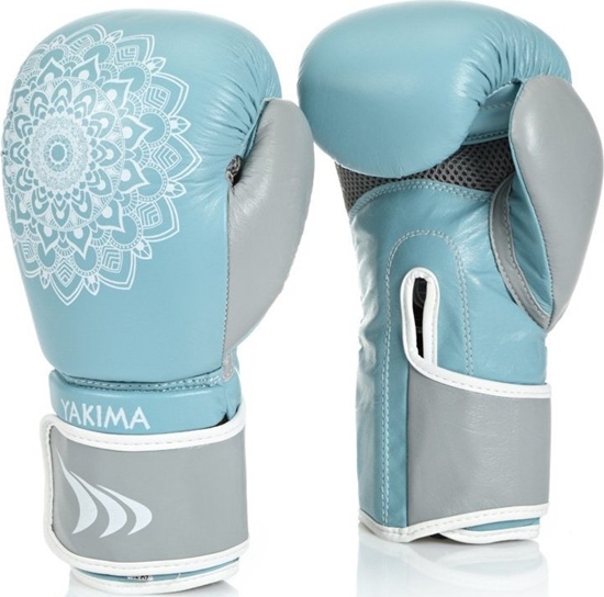 Picture of YakimaSport Rkawice kobiece MANDALA BLUE/GREY 8 oz