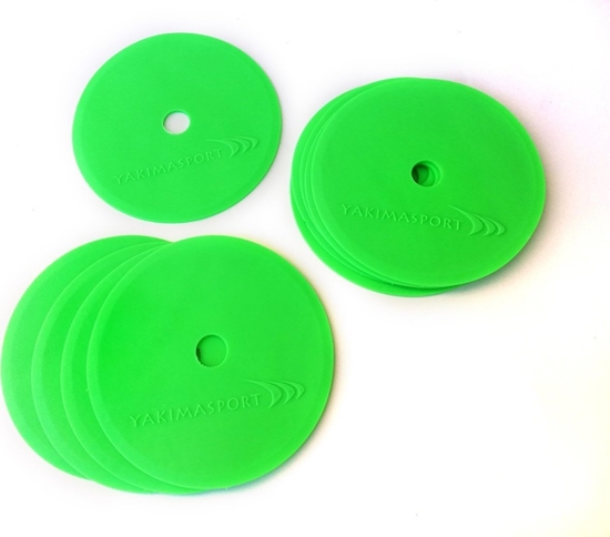 Picture of YakimaSport Znaczniki pola paskie (maty znakujce) - zestaw 10 szt. zielone