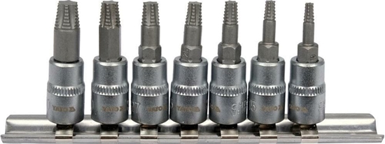 Изображение Yato YATO KLUCZE SPIRALNE DO OBROBIONYCH RUB 1/4" kpl. 7el.