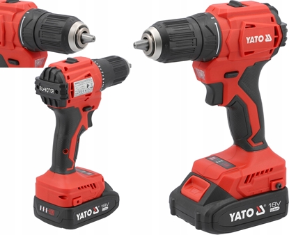Picture of YATO WIERTARKO-WKRTARKA BEZSZCZOTKOWA 18V 45Nm 2x2,0Ah