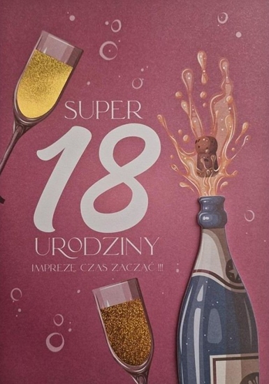 Picture of Yeku Karnet Urodziny 18 damskie