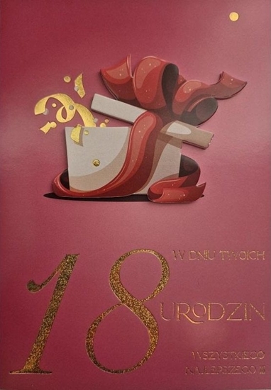 Picture of Yeku Karnet Urodziny 18 damskie