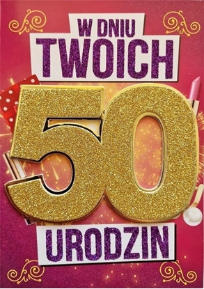 Picture of Yeku Karnet Urodziny 50 damskie