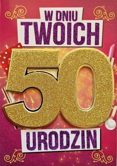 Picture of Yeku Karnet Urodziny 50 damskie