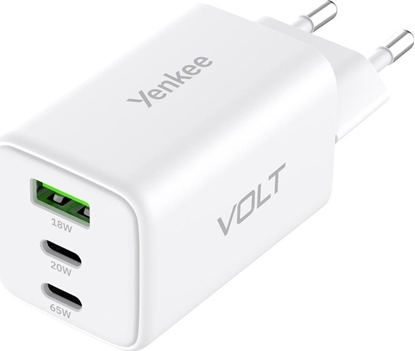 Picture of Yenkee VOLT Charger 3xUSB / 65W -YAC G65