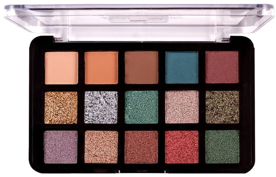 Picture of J.CAT BEAUTY_Dia & Noche Tri-Element 15 Eyeshadow Palette paleta cieni do oczu 102 Noche 16g