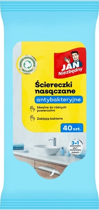 Picture of JAN Niezbdny ciereczki nasczane JAN NIEZBDNY, antybakteryjne, 40 szt.