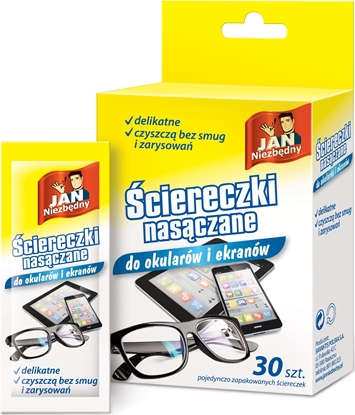 Attēls no JAN Niezbdny JN ciereczki nasczane do okularów 30sz - 8571021508