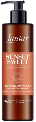 Изображение JANTAR Rozpieszczajcy Olejek pod prysznic i  do kpieli z esencj bursztynow i ceramidami - Sunset Sweet 400 ml