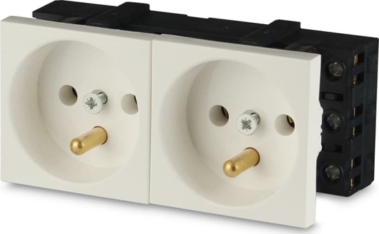 Picture of Javel Gniazdo 2M elektryczne podwójne