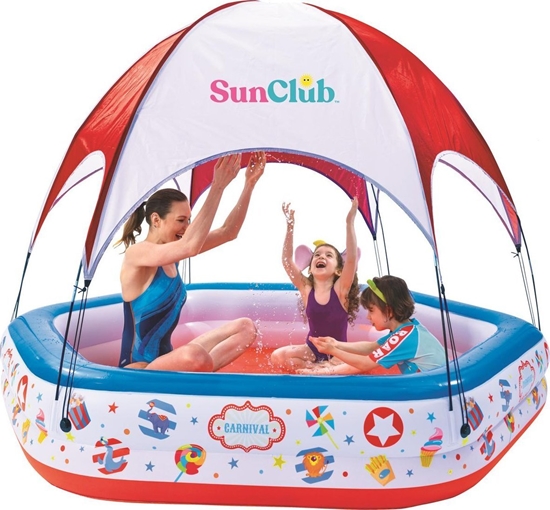 Изображение JiLong BASEN DZIECICY CIRKUS Z DASZKIEM 223x208x163CM 51124