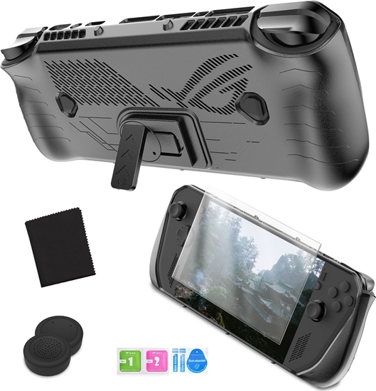 Picture of JYS Zestaw 4w1 Futera Etui Case Osona LCD Osony Pady do Asus ROG Ally X / JYS-RAX009