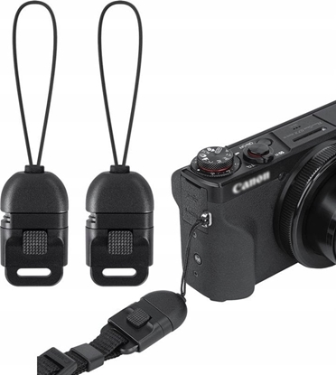 Attēls no JJC 2x Klips Mocowanie Uchwyt Adapter Na Szeroki Pasek Do Aparatu Kamery / Qrk-psk2