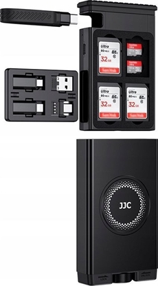 Изображение JJC Etui + Czytnik Kart SD MicroSD TF na USB TYPE-C USB-C 3.1 MicroUSB 300 MB/s / MFCC-1