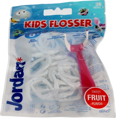 Attēls no Jordan  Jordan Kids Flosser Nici dentystyczne dla dzieci 5+ 1op.-36szt