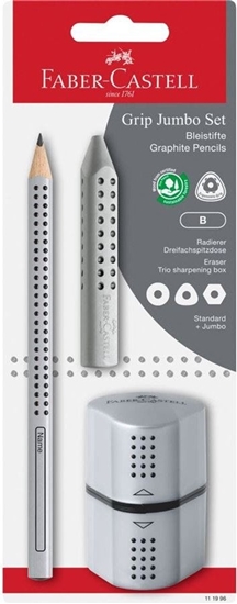 Picture of Jumbo Grip trio Sølv BK