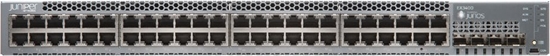 Изображение Juniper EX3400 48PORT SWITCH Zarzdzany L2/L3 Gigabit Ethernet (10/100/1000) Obsuga PoE 1U Czarny