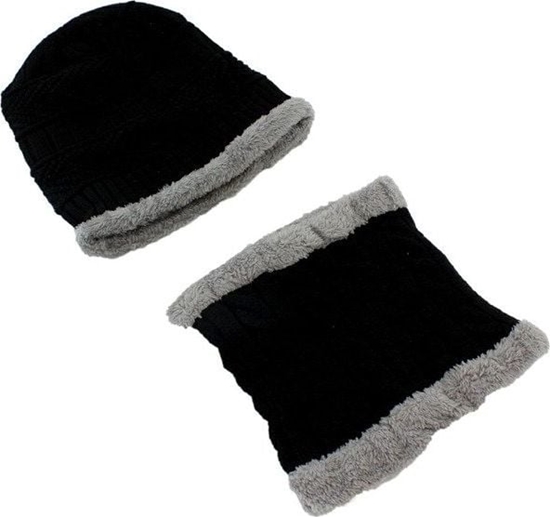 Picture of Just Fashion BQ52D CZAPKA I SZALIK ZESTAW ZIMOWY POLAR UNISEX uniwersalny