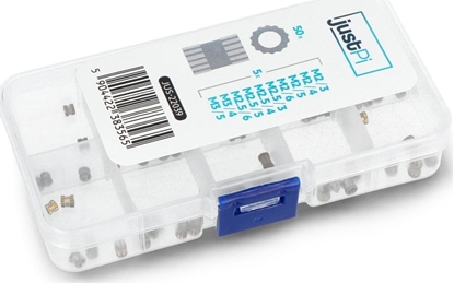 Picture of JustPi Mosiny gwint - insert do druku 3D - róne rozmiary - zestaw 50 sztuk - justPi}