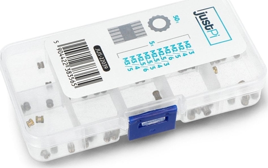 Picture of JustPi Mosiny gwint - insert do druku 3D - róne rozmiary - zestaw 50 sztuk - justPi}