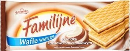 Picture of Jutrzenka Familijne Wafle o smaku kakaowo-mietankowym 180 g