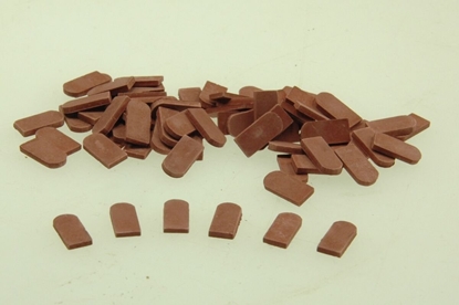 Picture of Juweela Juweela: Dachówki - Ciemnoczerwone (1080 szt)