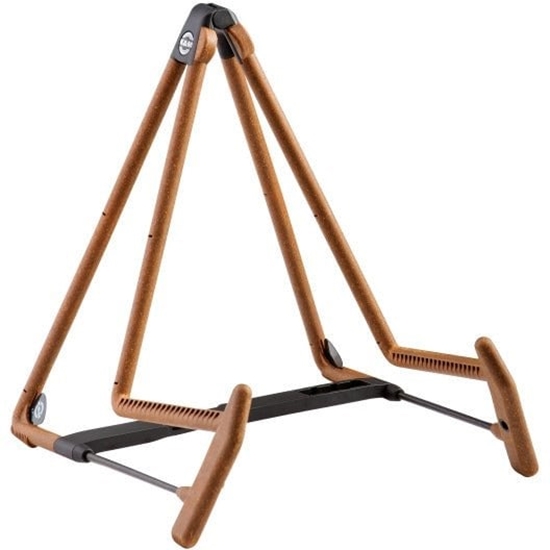 Picture of K&M HELI/C floor stand for acoustic guitars, cork