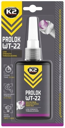 Изображение K2 PROLOK WT-22  KLEJ ANAEROBOWY O NISKIEJ SILE DO RUB REGULACYJNYCH. PROLOK WT-22 KLEJ ANAEROBOWY